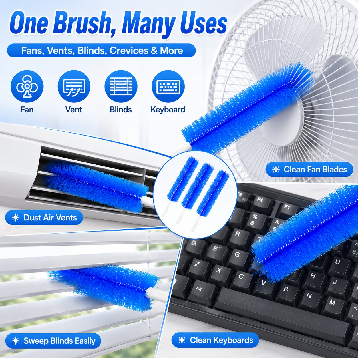 🧹 Bendable Dust Cleaning Brush – Reaches Every Corner