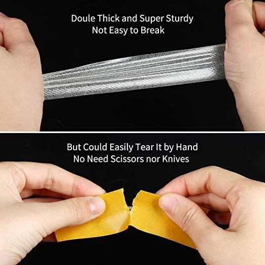 ✨Mesh Magic Double Sided Tape🥳|Zero Wall Damage Washable Reusable Heavy Duty Tape, 120°F Heat Resistant 100% Waterproof No Drill Adhesive Strips Replace Foam Tape & Nails❌🔨-8HJ9