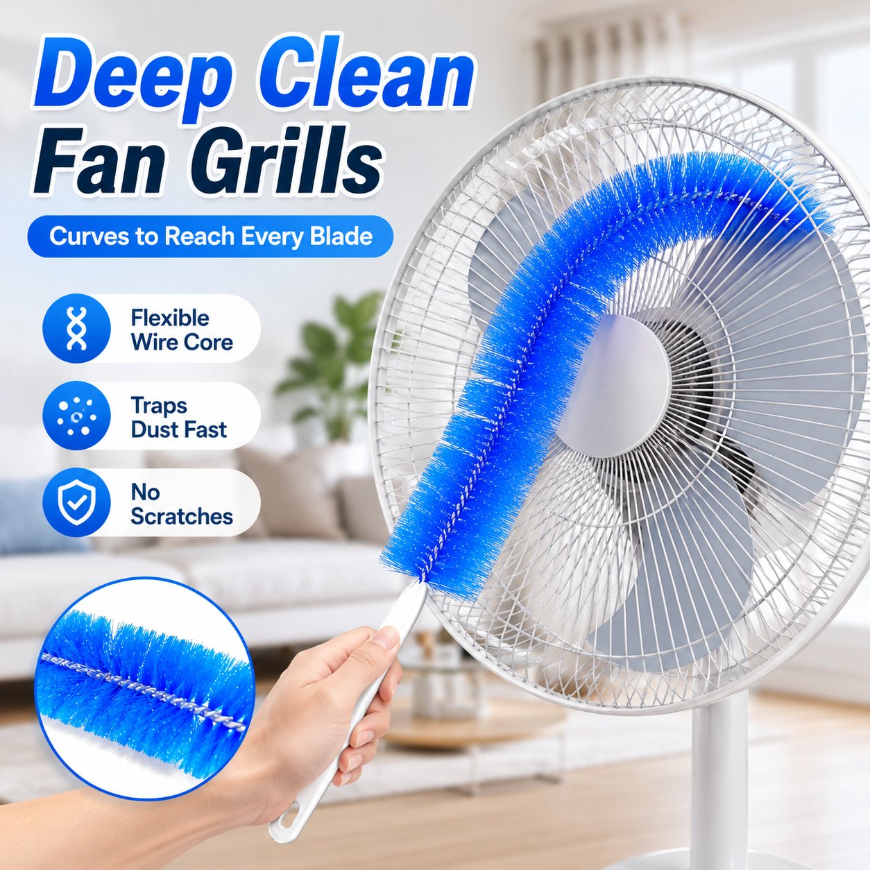 🧹 Bendable Dust Cleaning Brush – Reaches Every Corner