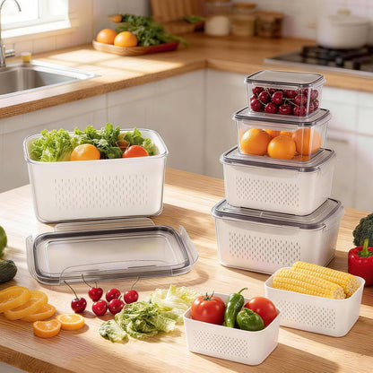 💷Food Saver Fridge Containers – See Your Fresh Produce Before It Goes Bad