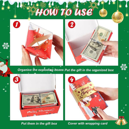 Orodira® Surprise Gift Box Explosion Unique Folding Bouncing Red Envelope Cash Box