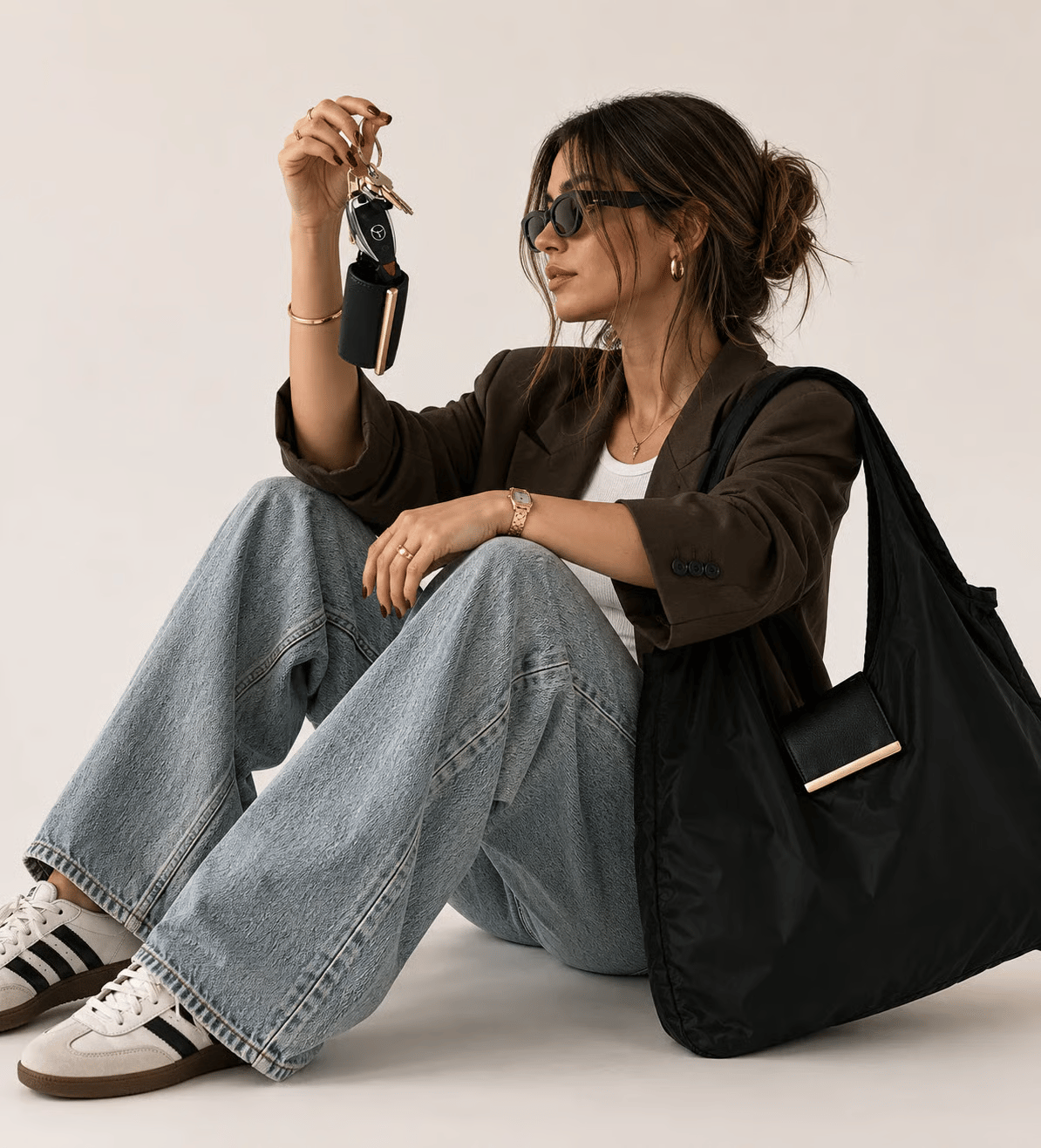 👜Orodira® Pocket-Sized Foldable Tote – Clips to Your Keys and Opens in Seconds