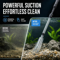 Electric aquarium gravel cleaner