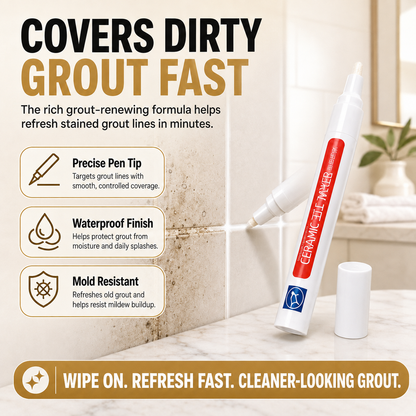 ⏳ FINAL 24 HOURS · 75% OFF✨Anti-mould and waterproof joint pen for ceramic tiles UPSELL