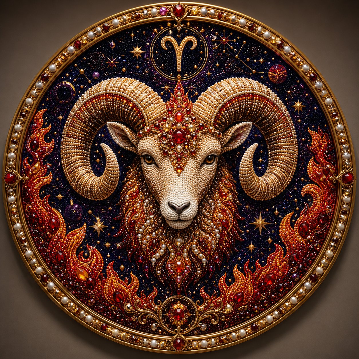 ♈ 12-Sign Zodiac Pearl Art DIY Kit – Create Your Sparkling Sign UPSELL