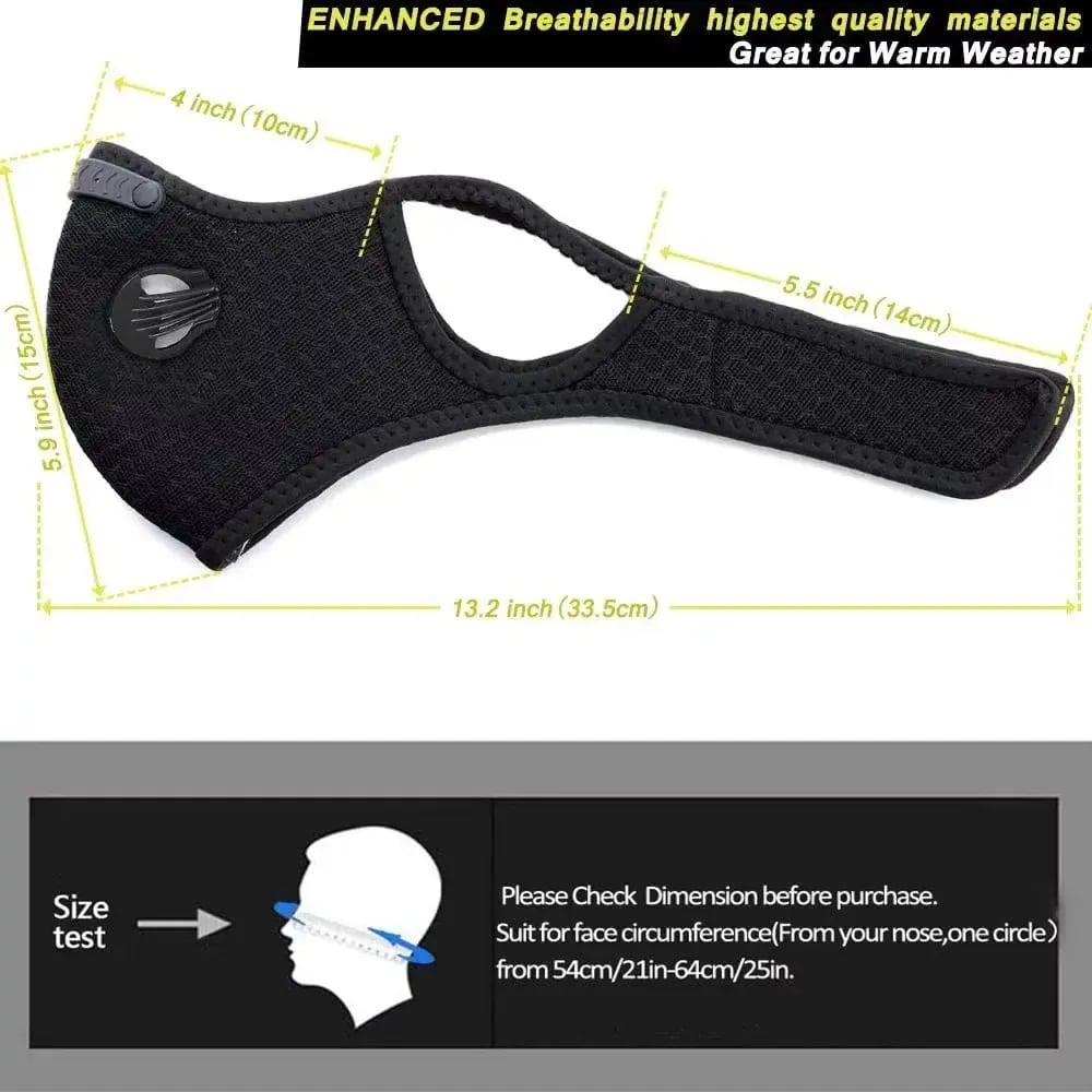 🔥LAST DAY 49% OFF - 💖Reusable Carbon Filter Dust Mask – Built for Active Lifestyles