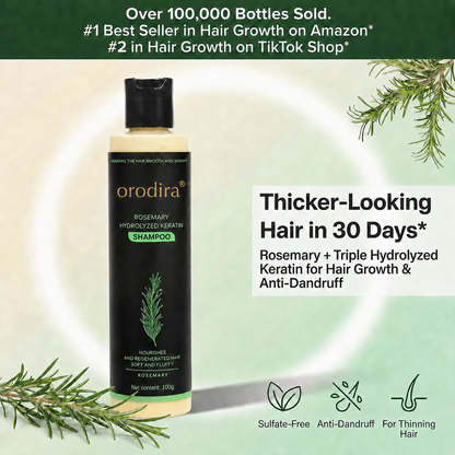 🔥💞LAST DAY 50% OFF ✨Rosemary Keratin Shampoo | Hair Growth & Anti-Dandruff Scalp Treatment