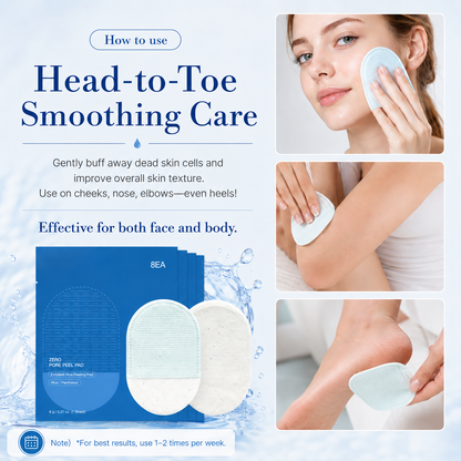 ✨ Double-Sided Face & Body Exfoliating Pads – 8 Per Pack
