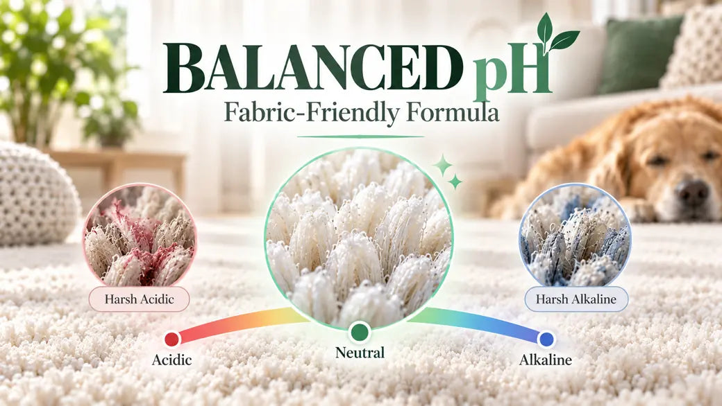 Balanced pH fabric-friendly formula
