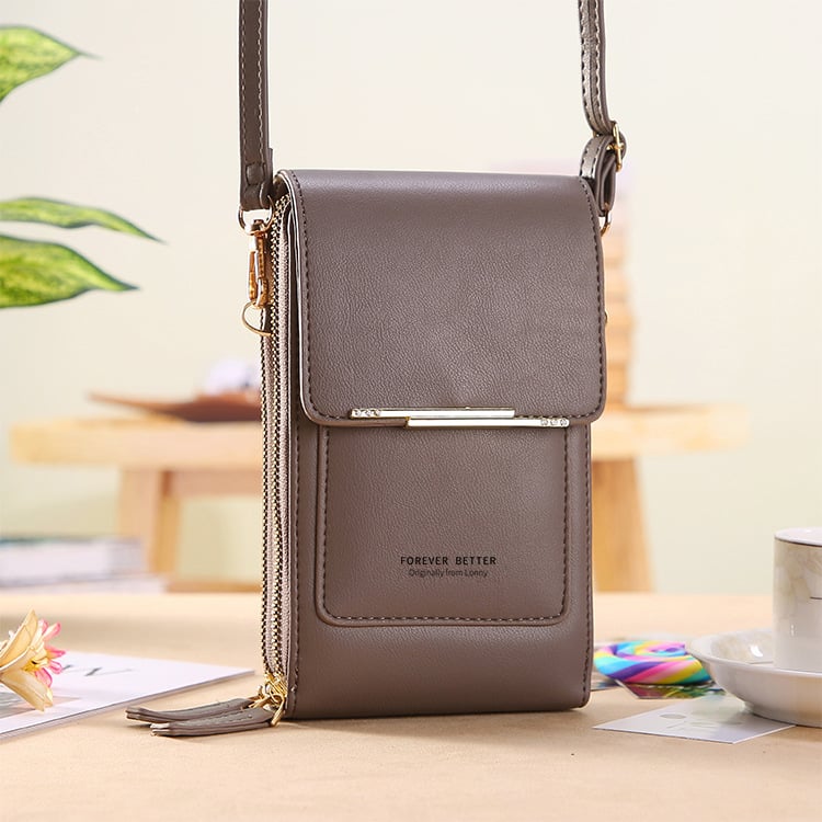 💞LAST DAY 50% OFF ✨👜📱Orodira® Simple and elegant women's touchscreen crossbody phone wallet