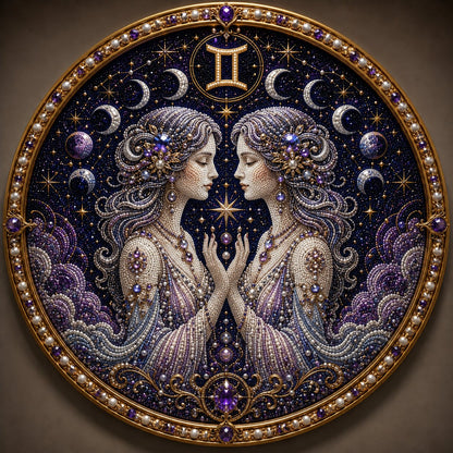 ♈ 12-Sign Zodiac Pearl Art DIY Kit – Create Your Sparkling Sign UPSELL