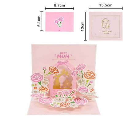 💞LAST DAY 75% OFF ✨Paper Love Mother's Day Card, Happy Mothers Day Pop Up Card 3D Design