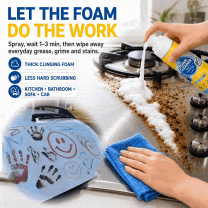 ⏳ FINAL 24 HOURS · 75% OFF🔥4-in-1 Multi-Enzyme Foam Cleaner – Deep Clean Car, Kitchen, Bathroom & Sofa UPSELL