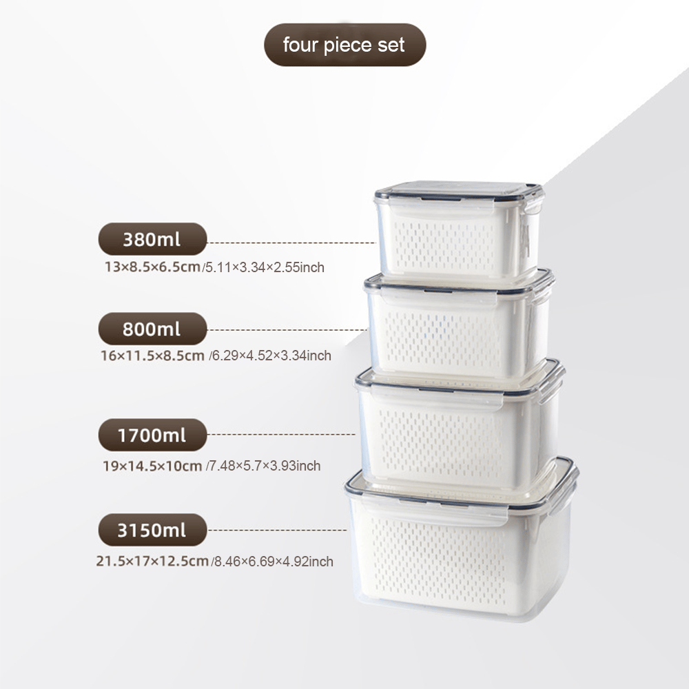 💷Food Saver Fridge Containers – See Your Fresh Produce Before It Goes Bad