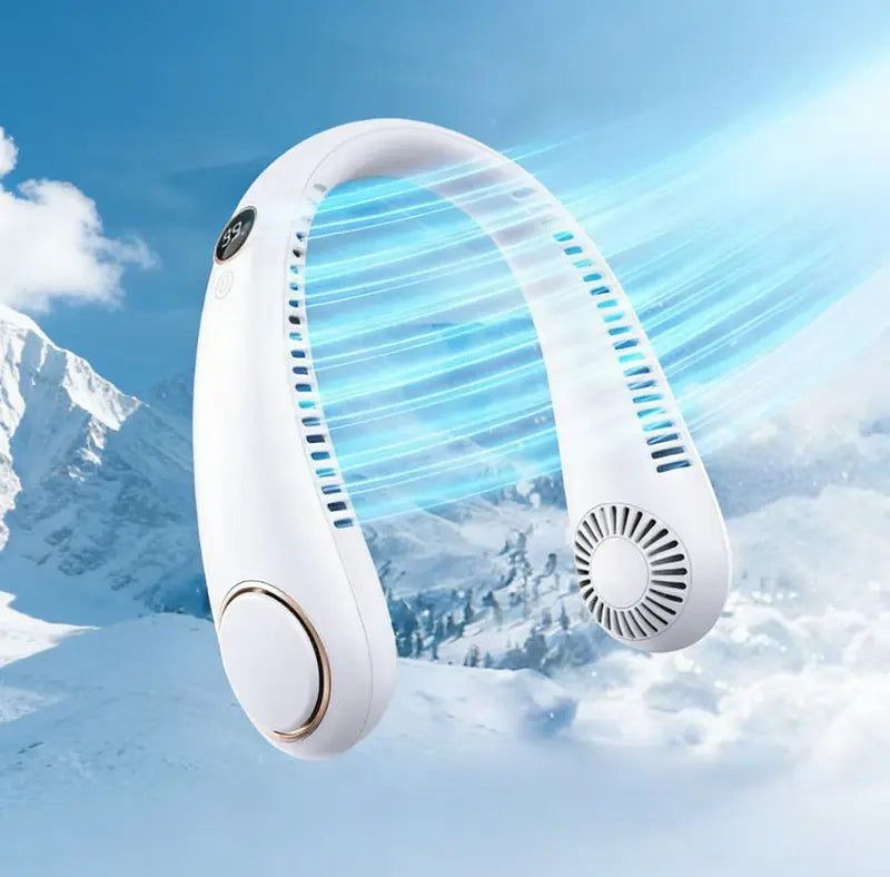 ❄️LAST DAY 50% OFF ✨Orodira®Portable Neck Fan, Bladeless Wearable Personal Fan, Hands-Free Cooling for Outdoor & Office