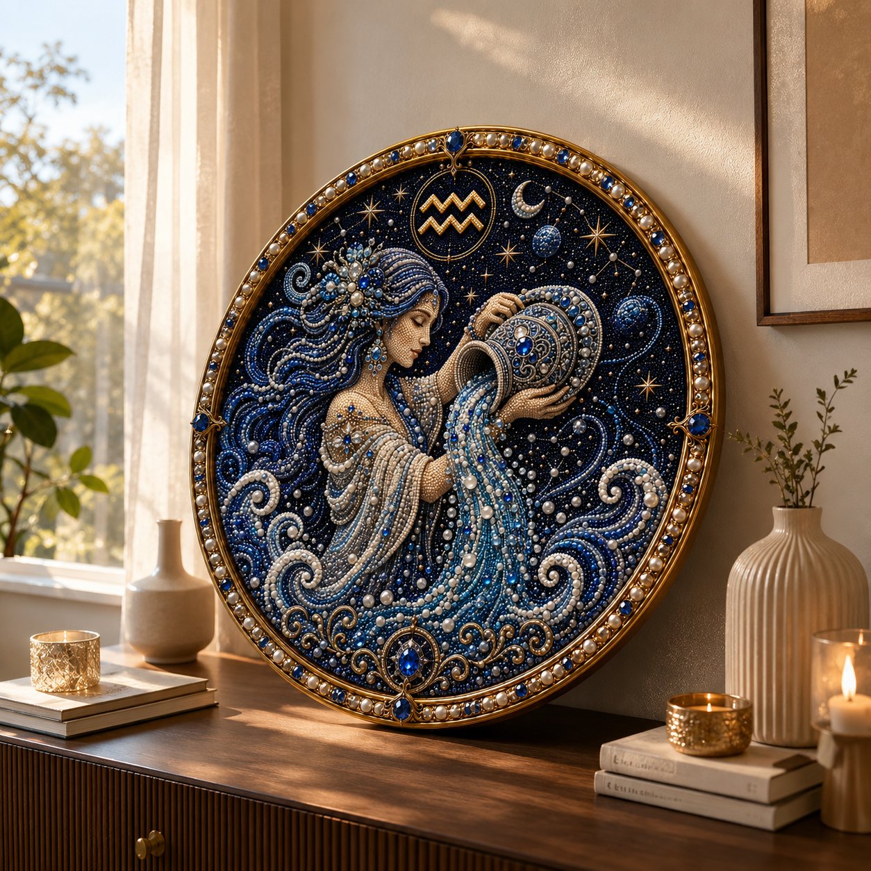 ♈ 12-Sign Zodiac Pearl Art DIY Kit – Create Your Sparkling Sign UPSELL