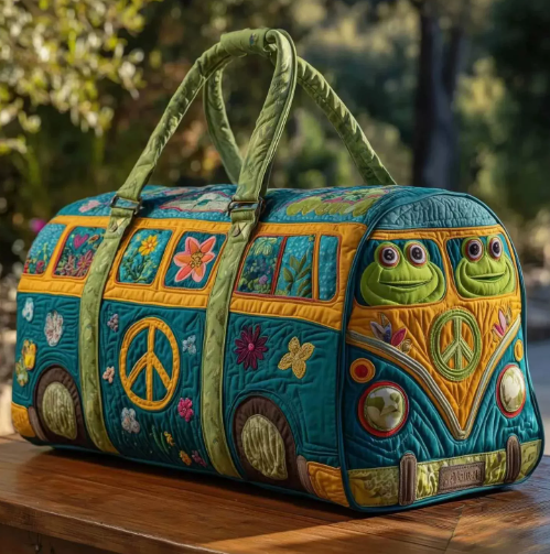 💞LAST DAY 50% OFF ✨Orodira® Hippie Journey Quilted Duffle Bag 3