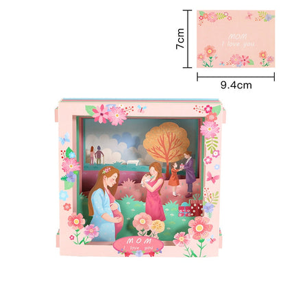 💞LAST DAY 75% OFF ✨Paper Love Mother's Day Card, Happy Mothers Day Pop Up Card 3D Design
