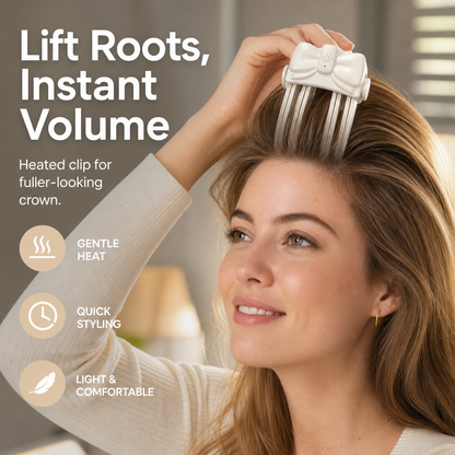 ✨ Wireless Heated Root Lift Clip – Quick Crown Volume at Home