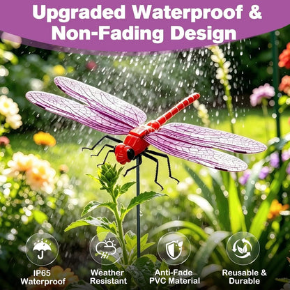 Orodira®✨Outdoor Fake Dragonfly Rod Clip, Garden Metal Dragonfly Clip