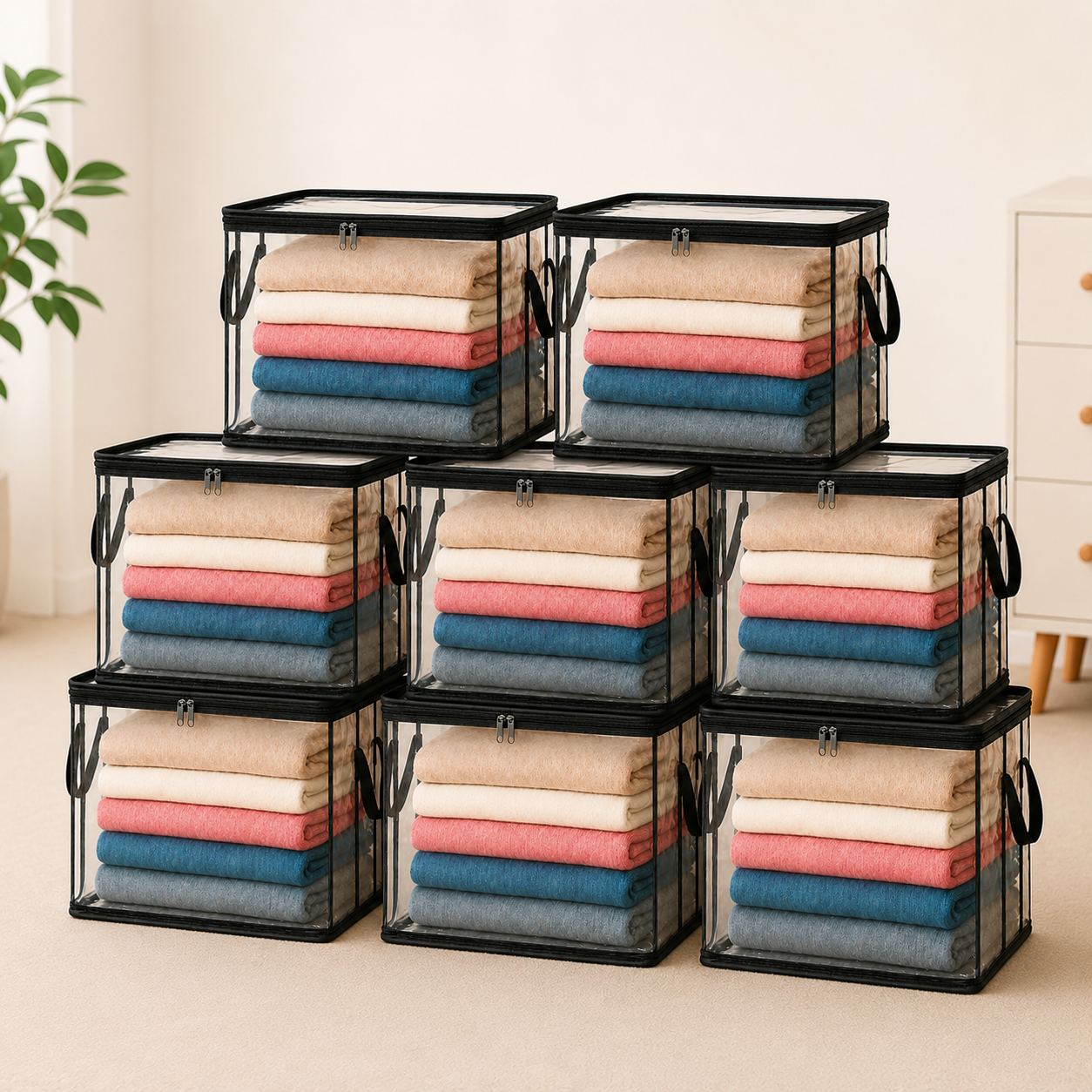 🎁💞LAST DAY 75% OFF ✨📦Orodira®Large Heavy-Duty Thick Plastic Clear Storage