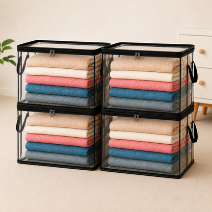 🎁💞LAST DAY 75% OFF ✨📦Orodira®Large Heavy-Duty Thick Plastic Clear Storage