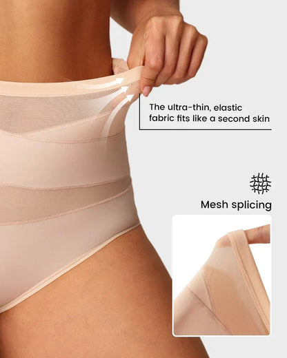 🌸Plus-Size High-Waist Cross Tummy Control Panties