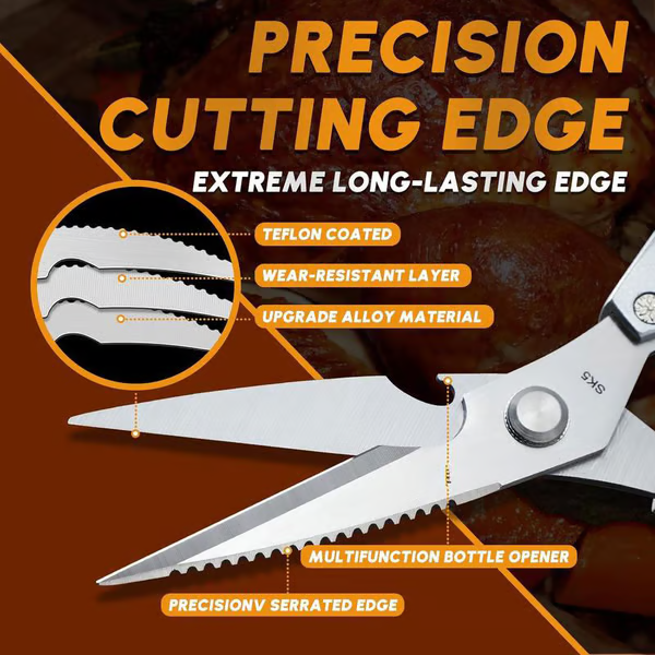🔥💞LAST DAY 75% OFF ✨Kitchen Scissors All Purpose - Stainless Steel Kitchen Shears