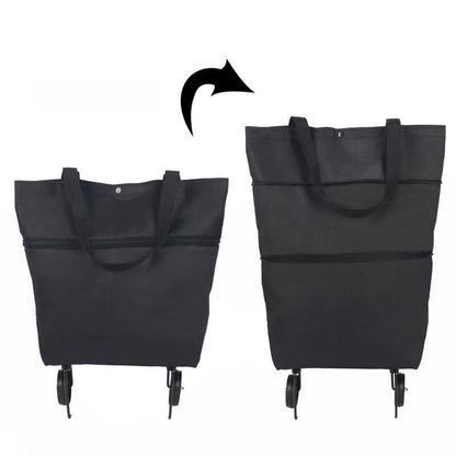 Orodira®🛒 Foldable 2-in-1 Rolling Shopping Bag UPSELL
