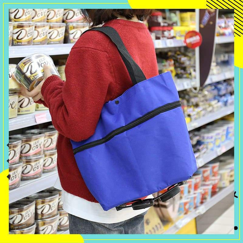 Orodira®🛒 Foldable 2-in-1 Rolling Shopping Bag UPSELL