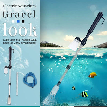 🐠 Battery-Powered Gravel Cleaner with Filter Bag
