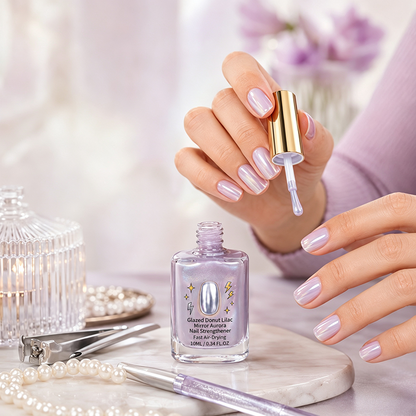 💅Lilac Mirror Nail Strengthener – Glossy Shine Without UV