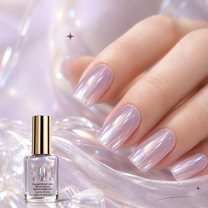 💅Lilac Mirror Nail Strengthener – Glossy Shine Without UV