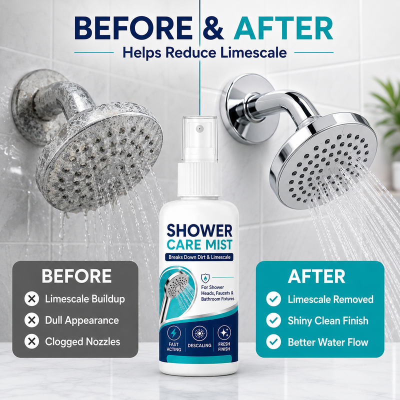 ⏳ FINAL 24 HOURS · 50% OFF🚿 Shower Limescale Remover Spray – Tackle Hard Water Buildup