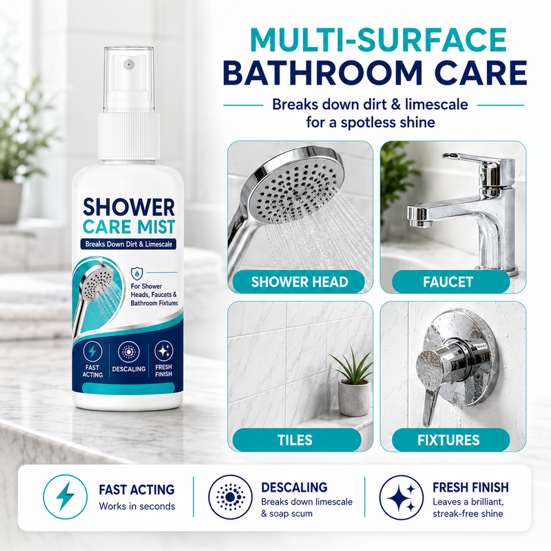 ⏳ FINAL 24 HOURS · 50% OFF🚿 Shower Limescale Remover Spray – Tackle Hard Water Buildup