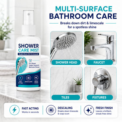 ⏳ FINAL 24 HOURS · 50% OFF🚿 Shower Limescale Remover Spray – Tackle Hard Water Buildup