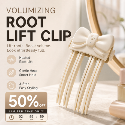 ✨ Wireless Heated Root Lift Clip – Quick Crown Volume at Home